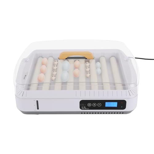 Egg Incubator 35 Eggs, Fully Automatic Digital Hatcher, Precise Temp Control 68-122°F, Poultry Hatching Machine with Auto Egg Turner, for Chicken Duck Goose Quail Parrot - size: 35 Eggs