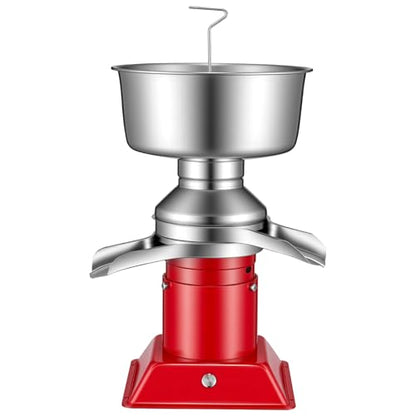 VEVOR Electric Milk Cream Separator, 60L/H Output 10500RPM Milk Cream Centrifugal Separator, 304 Stainless Steel Goat Cow Milk Skimmer Separating Machine with 4.5L Bowl Capacity (40W, 100-240V) - size: Square Base