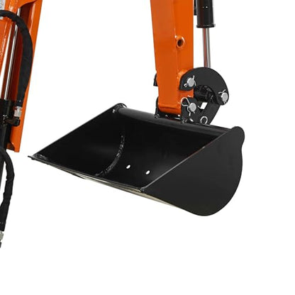 Mini Excavator with Claw, Grading Bucket & Rake, 306cc EPA Compliant Engine, Suitable for Construction Work, Farm&Landscaping, Utility installations
