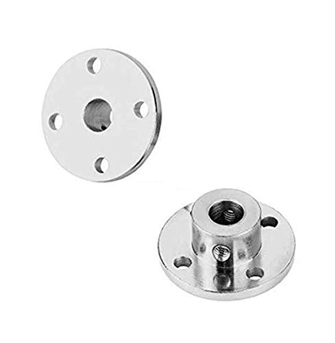 4Pcs 7mm Flange Coupling Connector, Rigid Guide Model Coupler Accessory, Shaft Axis Fittings for DIY RC Model Motors - size: 7mm