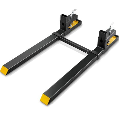 Clamp on Pallet Forks 4000 lbs with 60" Adjustable Bucket Forks