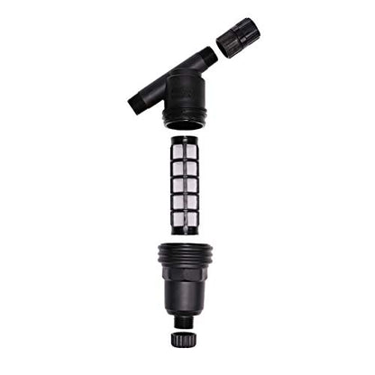 Raindrip R605DT "Y" Filter, 3/4-Inch MPT X 3/4-Inch MPT, for Drip Irrigation Systems, Connect to Pipe such as Sprinkler Riser, Removable Filter, Black