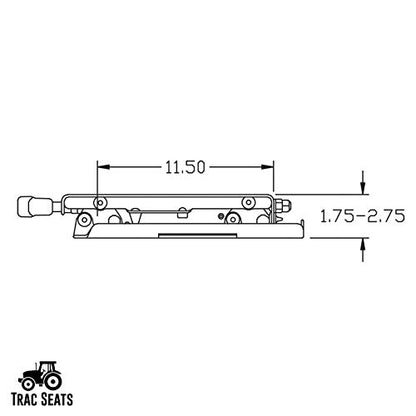 TRAC SEATS MADE IN THE USA Seat Suspension Kit for John Deere Z540R 717A 737 757 777 797 997 Z810A Z820A Z840A Z850A Z915B Zero Turn Mower - SAME DAY SHIPPING - 1 Year Warranty