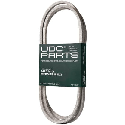 UDC Parts 532185476 Drive Belt Replacement for Husqvarna, 0.375" x 43" - size: 43"L x 0.375"W
