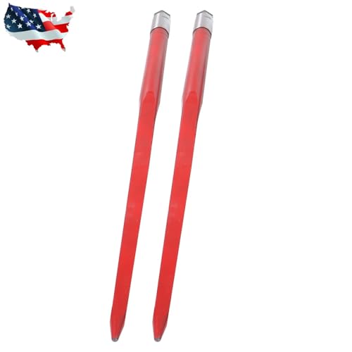 （2 PK） 4500lb Capacity 49" Hay Bale Spear Quick Attach for Skid Steer Tractor Lift