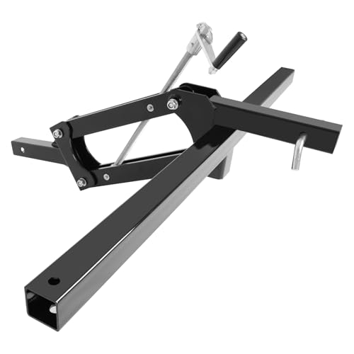 Suitable for ATV/UTV Manual Implement Lift, 1-Point and 2-Inch Receiver, 50 in, Adjustable Height, UTV ATV Rake Scrape Blade Plow Disc Universal Tow Behind Attachments