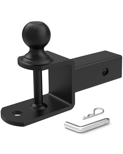 RETRUE ATV UTV Trailer Hitch for 2 inch Receiver, 3-in-1 Ball Mounts - size: 2" Ball, 2" Receiver