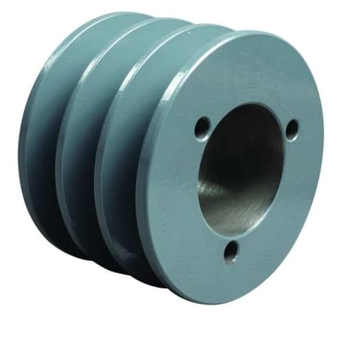 TB Woods 343B Classical V-Belt Sheave, B Belt Section, 3 Grooves, SH Bushing required, Ductile Iron, 3.75" OD