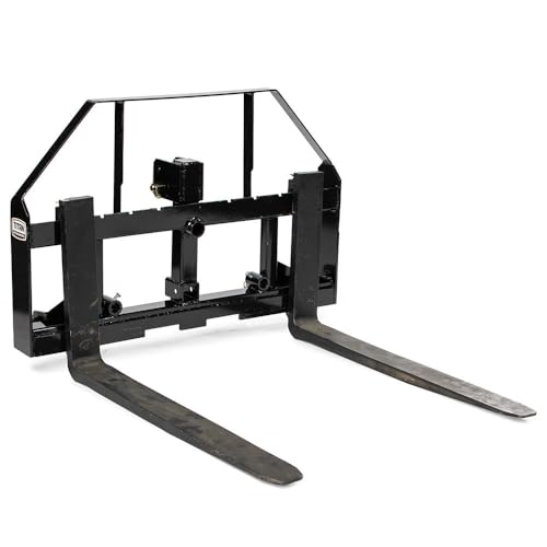 Titan Attachments Standard Series 3 Point Pallet Fork Frame Fits Cat I & II Tractors, Titan Quick Hitch Compatible, Rated 4,000 LB, Fits Class 2 Pallet Fork Blades (Frame + 36" Blades) - size: Frame + 36" Blades