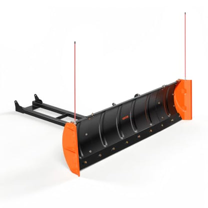 VEVOR Snow Plow Kit 43 in/60 in Width Adjustable Plow Attachment Side Wings - size: 43in-60in Adjustable, with Side Wings