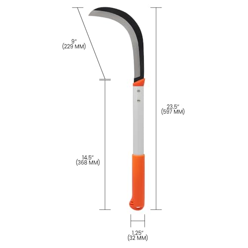 Zenport Brush Clearing Sickle, 9-Inch by 14.5-Inch