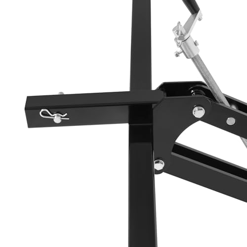 Suitable for ATV/UTV Manual Implement Lift, 1-Point and 2-Inch Receiver, 50 in, Adjustable Height, UTV ATV Rake Scrape Blade Plow Disc Universal Tow Behind Attachments