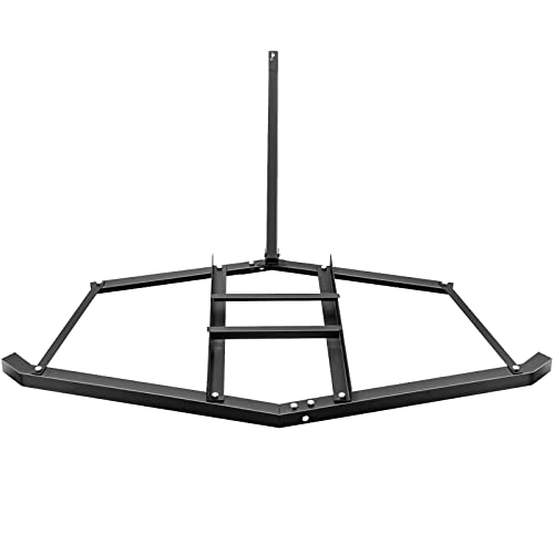 60 Inch ATV Drag Harrow with 2 Adjustable Bars Driveway Drag Grader for Landscape Leveling or Sod Prepping for Farm Garden Field