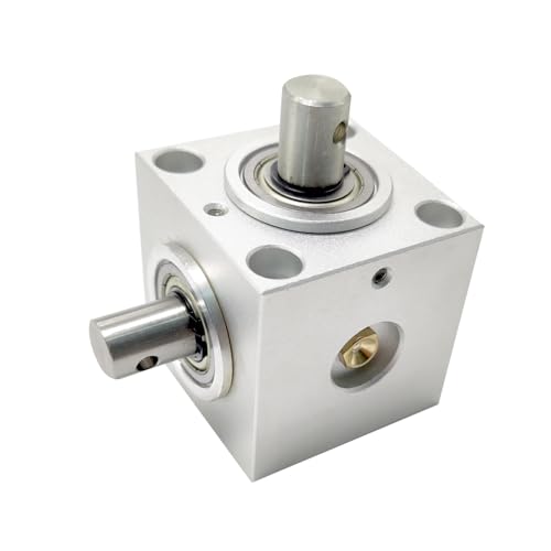 1:1 Right Angle Tapered Bevel Gearbox 1.5 Module 20 Teeth 90° Angle Drive Steering Gear Device Simple Mechanical DIY Module with 15mm Shaft - size: Axial Mounting, style: 1 Output Shaft