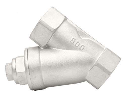 1" Stainless Steel Y-Strainer - 800WOG, FxF NPT - size: 1 Inch