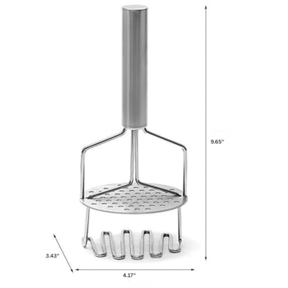 Double-Layer Stainless Steel Potato Masher - InfyniteShores | Smooth Perfection | Effortless Press | Kitchen-Grade Durability