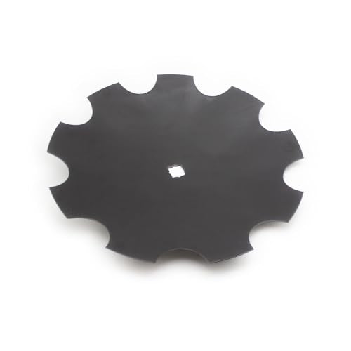 1 Pack 18" Notched Harrow Disc Blades to Fit 1" or 1-1/8" Square Axle
