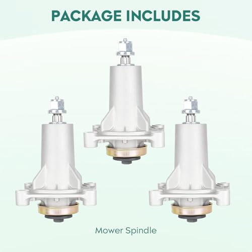 3 Pack Spindle Assembly Fits for Craftsman 187292 192870 YT4000 YS4500 Z254 YTH 2042 YTH 2246 532187292 for AYP Husqvarna 532192870 for 42 and 54 Inch Deck - size: 3 Spindle