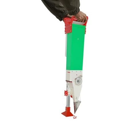 Manual Standing Seeder, Handheld Seeding Machine with Adjustable Depth & Height, 1-3 Seeds Adjustable Push Garden Planter for Corn Peanut Soybean Bean Vegetable Seeding