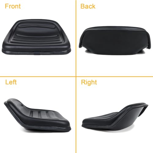 Universal Forklift Seat with Micro Switch, Tractor Seat - color: Black