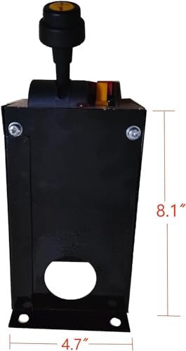 PTO Control Switch Set for Dump Pump, PTO Switch Dual Valve Air Kit With Kickout, Pneumatic Control for Dump Truck Tipper (Valve+Console Tower)