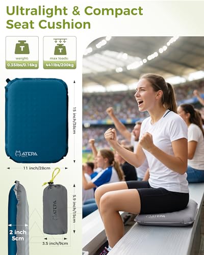ATEPA Inflatable Seat Cushion - color: 1 Pack - Blue