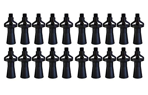Eductor Nozzle - NPT Fluid Mixing Eductors - Glass Reinforced Polypropylene - Minimal Maintenance and Clog Resistant Tank Mixing Agitation Nozzles - 3/8 inch (20 Count) - size: 3/8" NPT, style: 20 Count