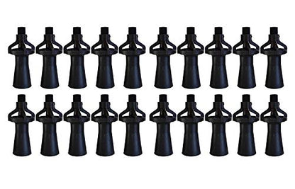 Eductor Nozzle - NPT Fluid Mixing Eductors - Glass Reinforced Polypropylene - Minimal Maintenance and Clog Resistant Tank Mixing Agitation Nozzles - 3/8 inch (20 Count) - size: 3/8" NPT, style: 20 Count