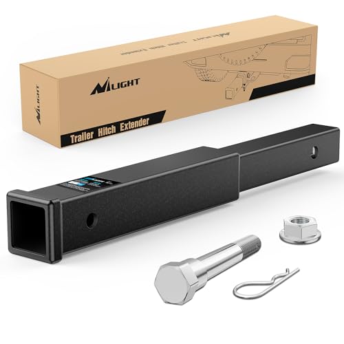 Nilight Trailer Hitch Extender 18" fits 2 Inch Receiver 3500 lbs GTW - color: 2" Hitch Extender 18"