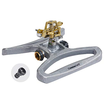 Melnor 65051-AMZ Pulsating Sprinkler with QuickConnect Product Adapter, Amazon Bundle - style: XT on Sled