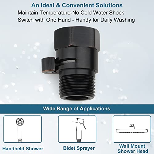 Midanya G1/2" Water Flow Control Shower Shut Off Valve,Oil Rubbed Bronze - color: Bronze