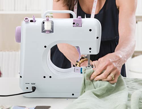 Mini Sewing Machine for Beginner by Phildim - Small Electric Sewing Machines with 2 Speed 12 Built-in Stitch Patterns PD-054-A12