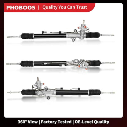 PHOBOOS Hydraulic Power Steering Rack and Pinion Assembly Compatible with Acura MDX 2007-2013. New Unit, Leak Resistance, Direct Fit, Ref. 26-2732 - size: 26-2732