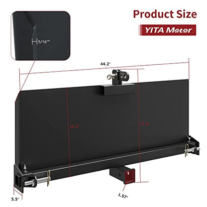 YITAMOTOR Skid Steer 3 Point Adapter Plate Mount with 2" Hitch Receiver
