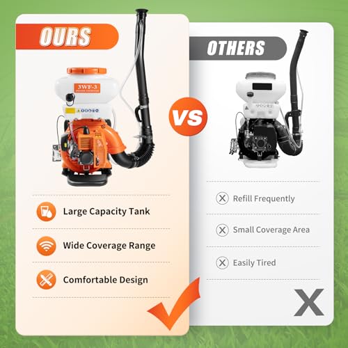41.5cc Backpack Mosquito Sprayer,3.7Gal 2-Stroke Gas Outdoor Fogger