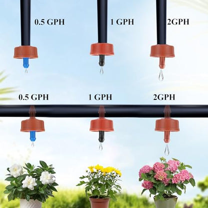 FULAIERGD1 GPH Pressure Compensating Drip Emitters,30Pcs Spot Drippers - color: 1 GPH 30PCS