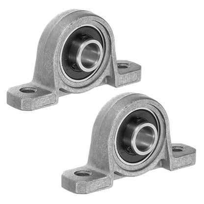 PATIKIL Pillow Block Bearing 5/16" / 8mm Bore, 2 Pcs Vertical Zinc Alloy Steel Mounted Flange Pillow Block Self Alignment Insert Bearings Bore Ball Housing for Machinery Power Agriculture - size: 5/16"