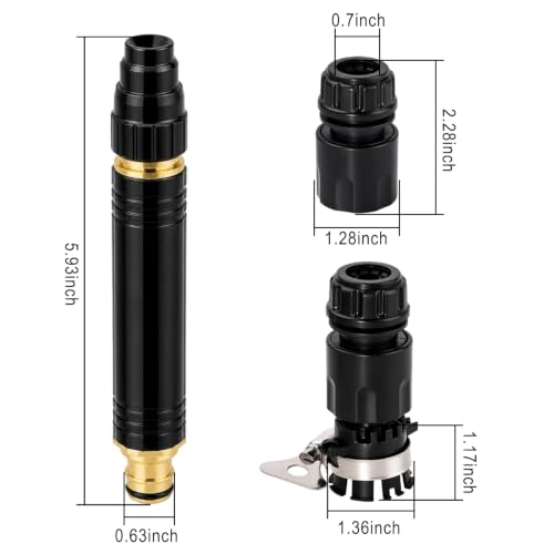 High Pressure Hose Nozzle Sprayer, Home High Pressure Car Wash Water Gun - color: Pacifier Interface B