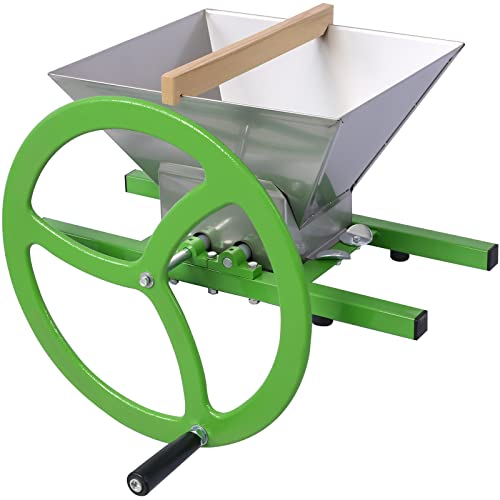 Manual Fruit Press 7L Crusher Grinder for Apples Cider Fruit Wine Juicer,Portable Fruit Scratter Pulper Cider Press,Crusher Grinder