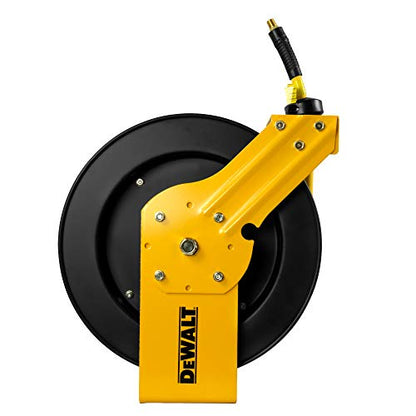 DEWALT 3/8 in. x 50 ft. Retractable Air Hose Reel with Rubber Hose