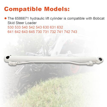 6592962 6586671 Hydraulic Lift Cylinder Compatible with Bobcat 530