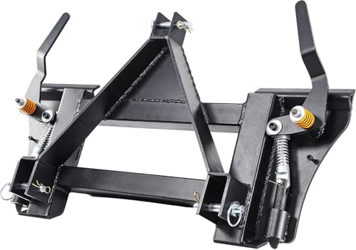 Suitable for Skid Steer 3 Point Quick Tach Adapter for Category 1, Universal Convert 3-Point Hitch Attach Conversion Skid Steer Attachments