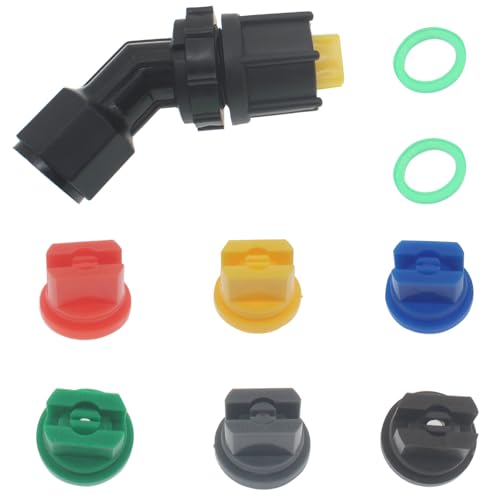 1set Spray Nozzle Tip Set 110 °Fan Shaped Nozzle Plastic Flat Fan Spray Tip 0.15-0.6mm Pore for Knapsack Sprayer Garden spray Agricultural Greenhouse Spray Equipment - size: SHAPE-A