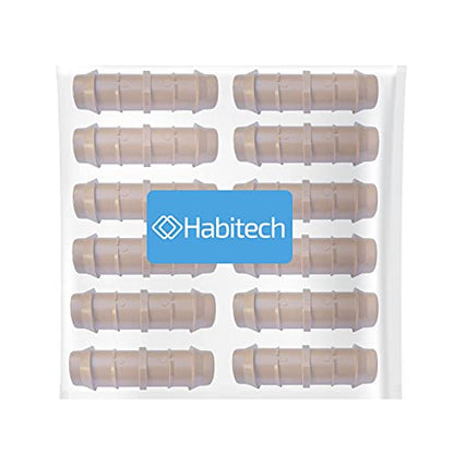 1/2" Coupling Drip Irrigation Fittings (12 Pack) - Barbed Drip Line Coupler Connectors compatible with Rain Bird and Most 1/2" Tubing or Sprinkler Systems