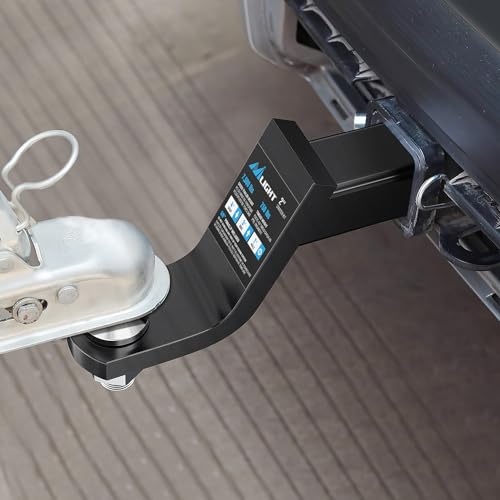 Nilight Trailer Hitch Ball Mount Fits 2" Receiver with 2" Ball 4" Drop - size: 2" Ball & 4" Drop