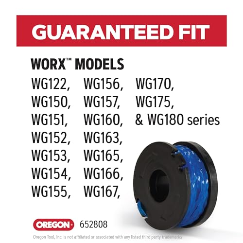 Oregon 4-Pack Worx WA0004 Replacement Spool & Trimmer Line - size: For: Worx WA004