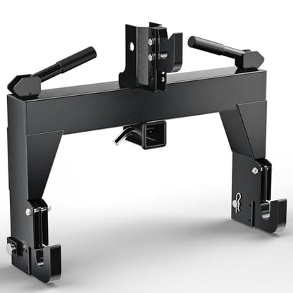 PeakPursuit 3000LBS 3 Point Quick Hitch, Black - color: Black