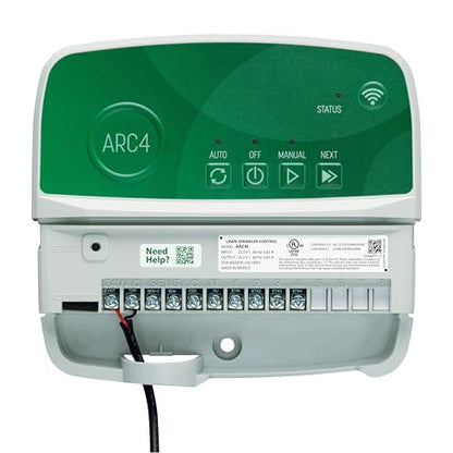 Rain Bird ARC4 Irrigation Controller, Smart WiFi, Indoor, 4-Station - style: Indoor 4-Station