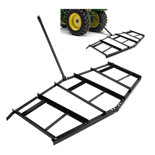 WUTIST Heavy Duty Drag Harrow 84" Width Tow Behind Drag Harrow Rake