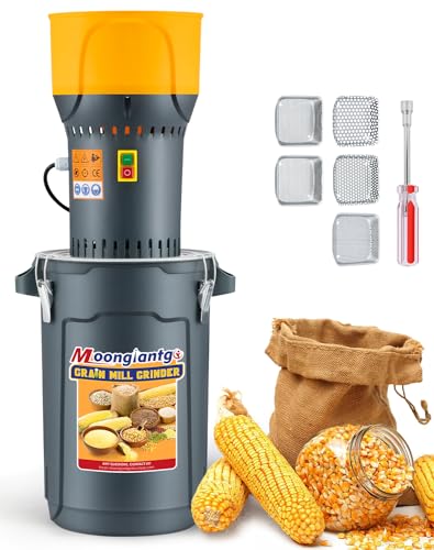 Moogiantgo Grain Mill Grinder 6.6 Gal Electric Corn Grinder 1300W Feed Mill - size: 25L